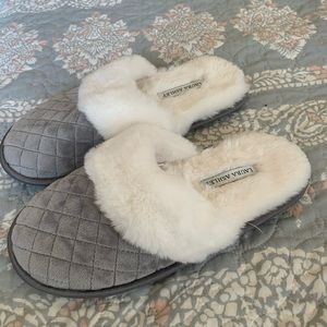 Laura Ashley Gray Slippers